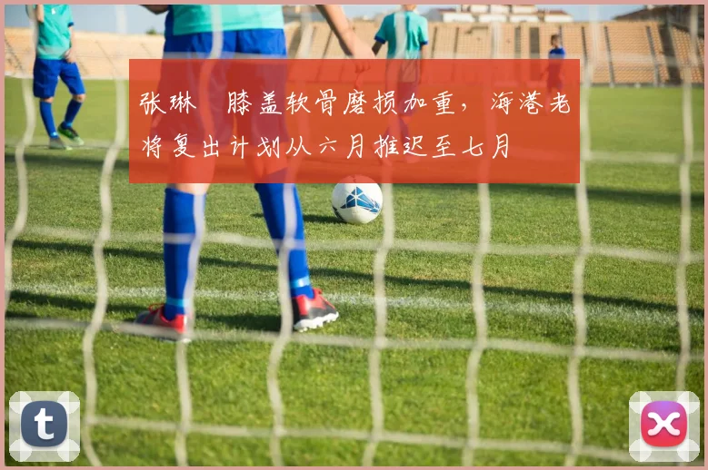 张琳芃膝盖软骨磨损加重，海港老将复出计划从六月推迟至七月
